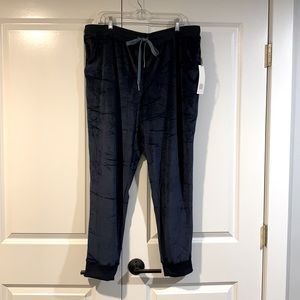 Lularoe JAX Velour Joggers. BNWT! Dark Blue